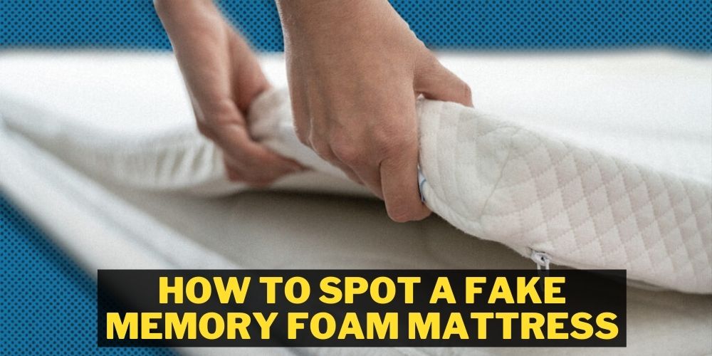 fake memory foam mattress