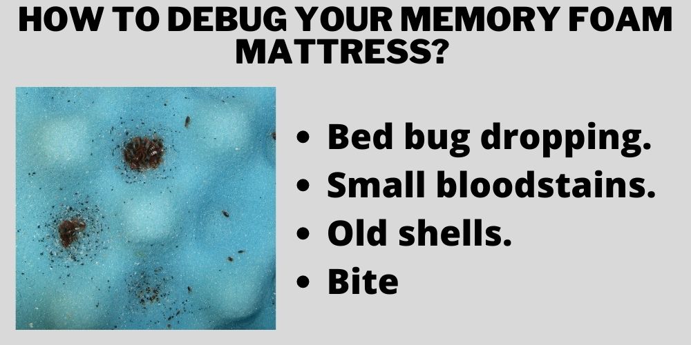 How to debug your memory foam mattress? 