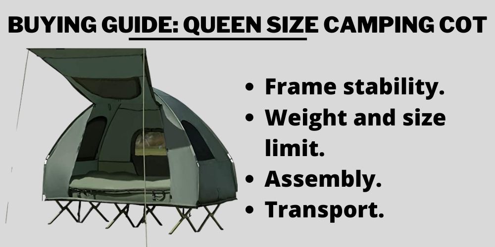 Buying guide: Queen size camping cot