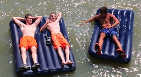 Can air mattresses float in water?