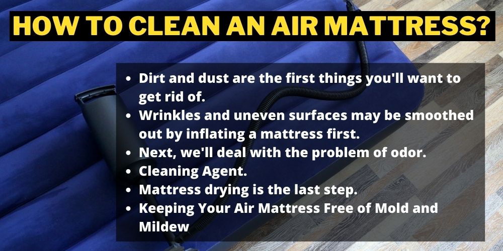 How to clean an air mattress?
