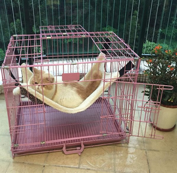 OCSOSO Cat Kitten Pet Cage Hammock 