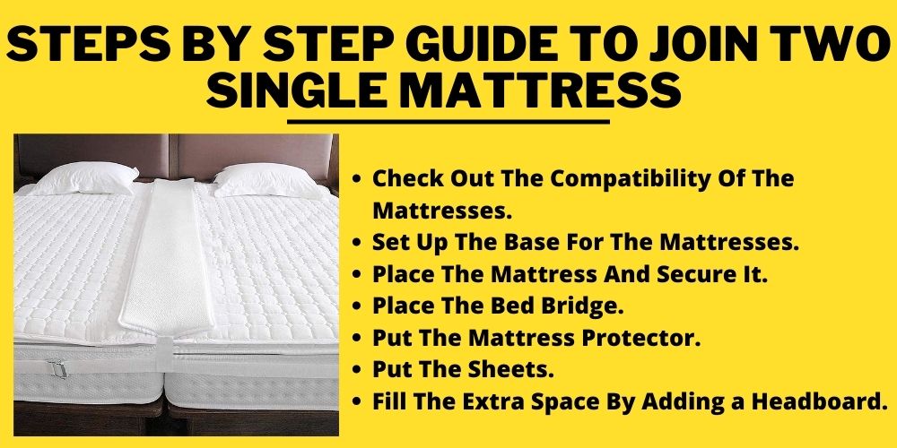 Steps by Step Guide to Join Two single Mattress 