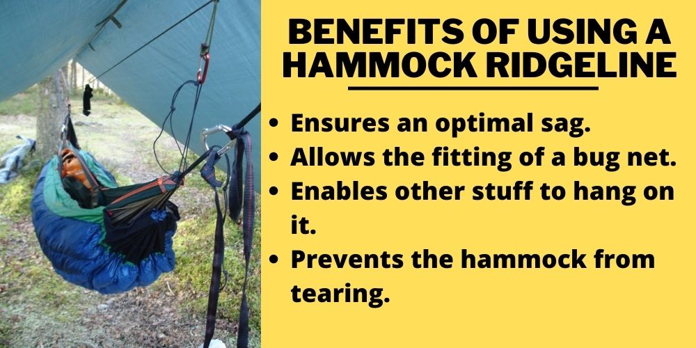 benefits of using a hammock ridgeline