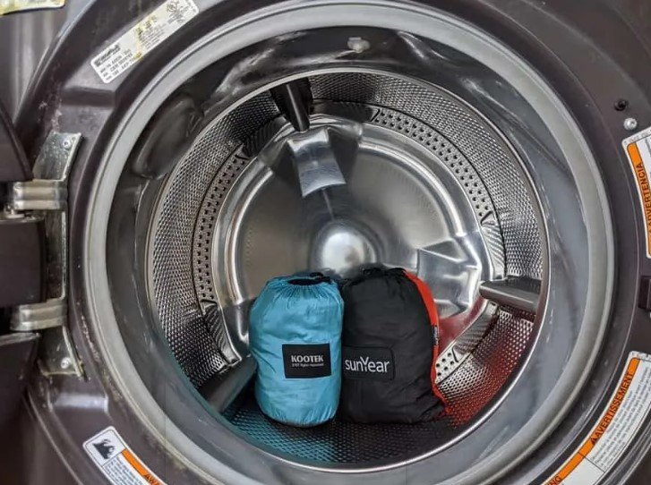 Are washing machines suitable for washing hammock straps